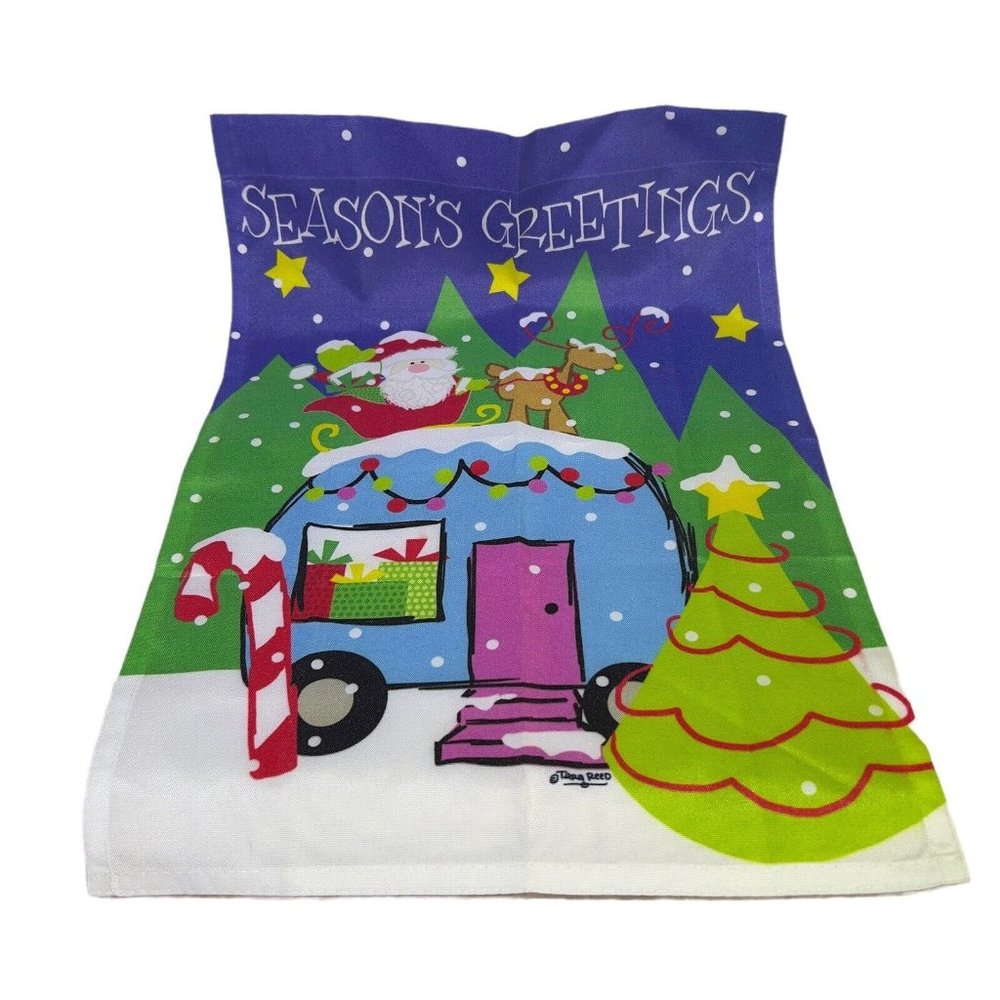 Christmas Garden Flag Season Greetings Decorative Gift Yard House Banner‎